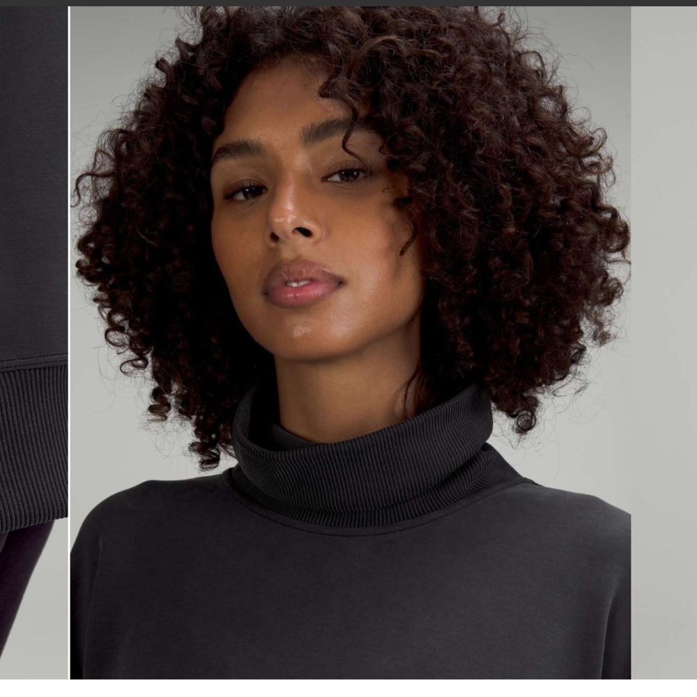 lululemon athletica Softstreme Black Turtleneck Sweater